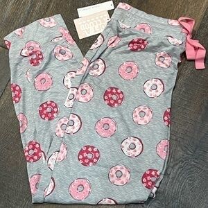 Jaclyn Intimates - 4/$98 - ‘Pink Donuts’  Soft Lounge Pants. Gray. SZ:S. NWT
